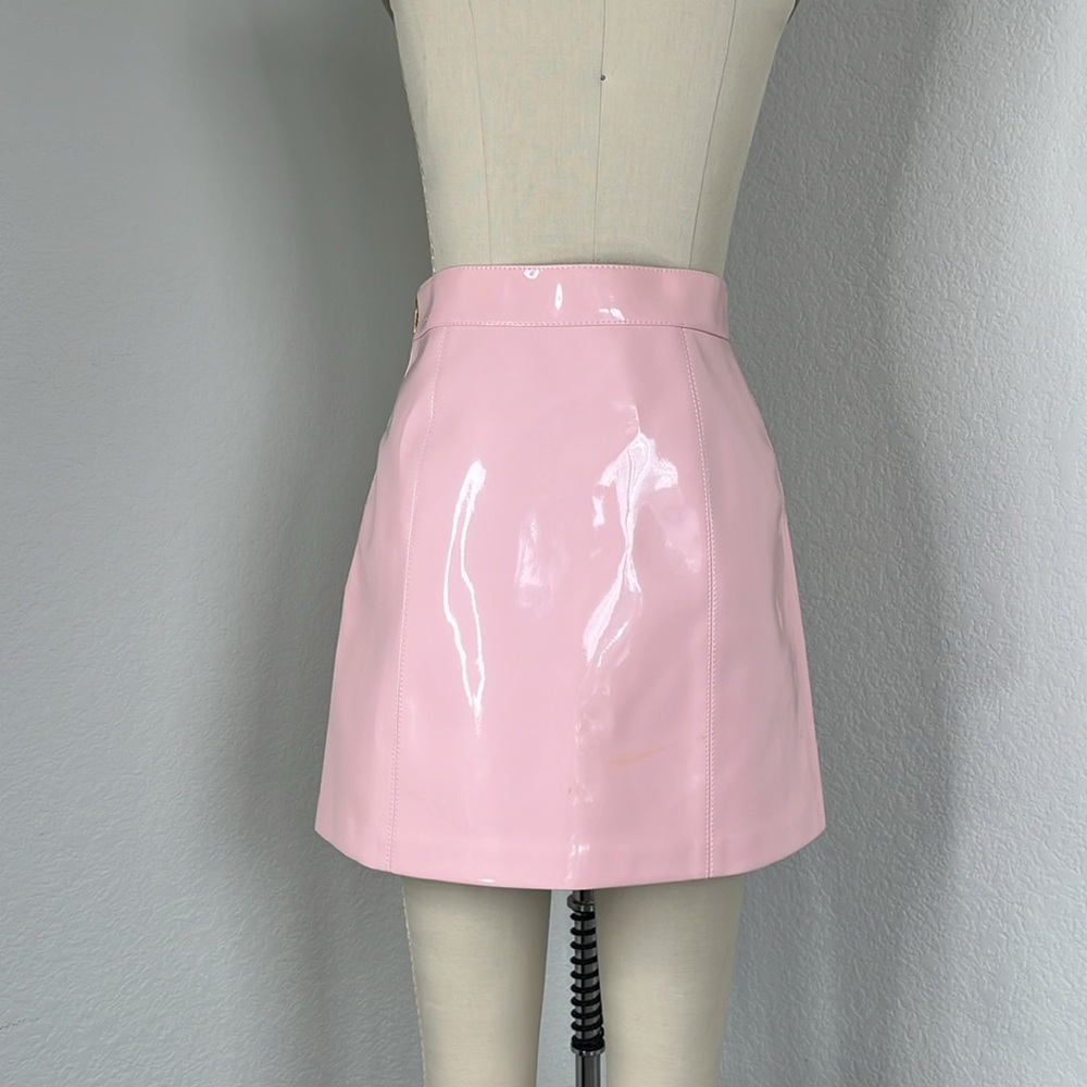 Emilio Pucci Patent Leather Mini Skirt Pink - Picture 7 of 15